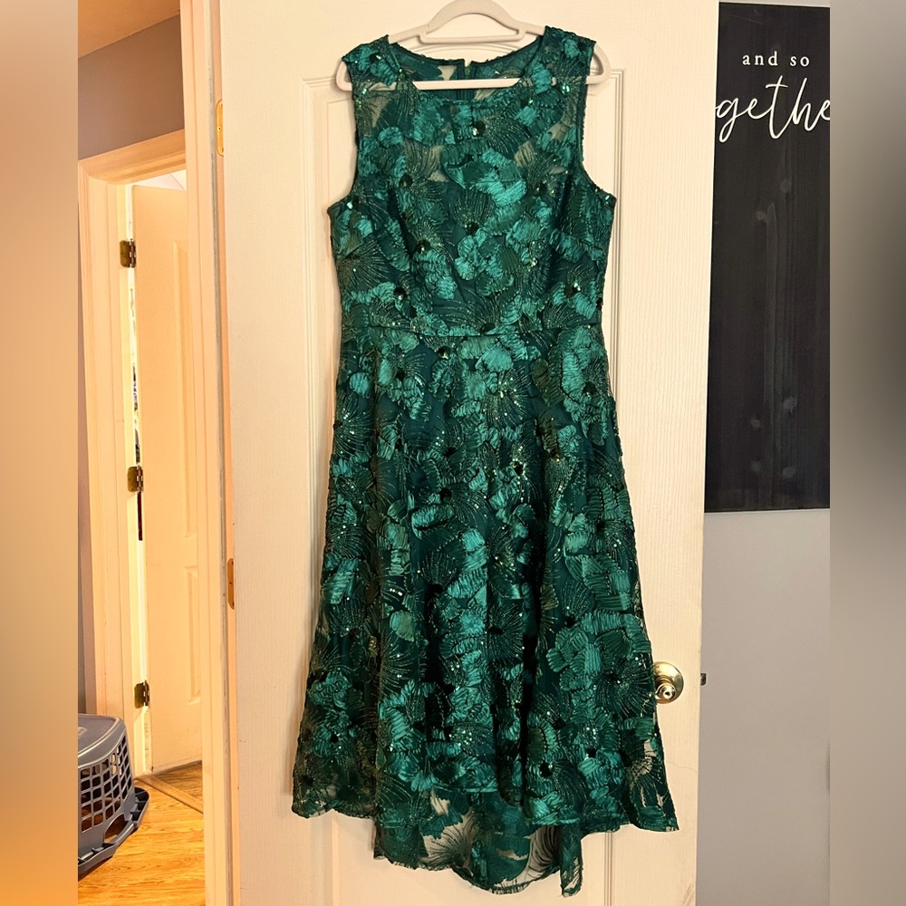 Emerald green formal dress